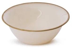 Set de veselă din porțelan, 18 piese, bej/auriu