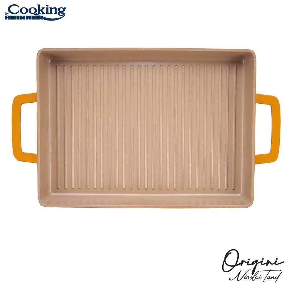 Tava Gratar Aluminiu Turnat 36 X 26.4 X 4 Cm, Nicolai Tand, Origini, Cooking By Heinner HR-BJK-G36