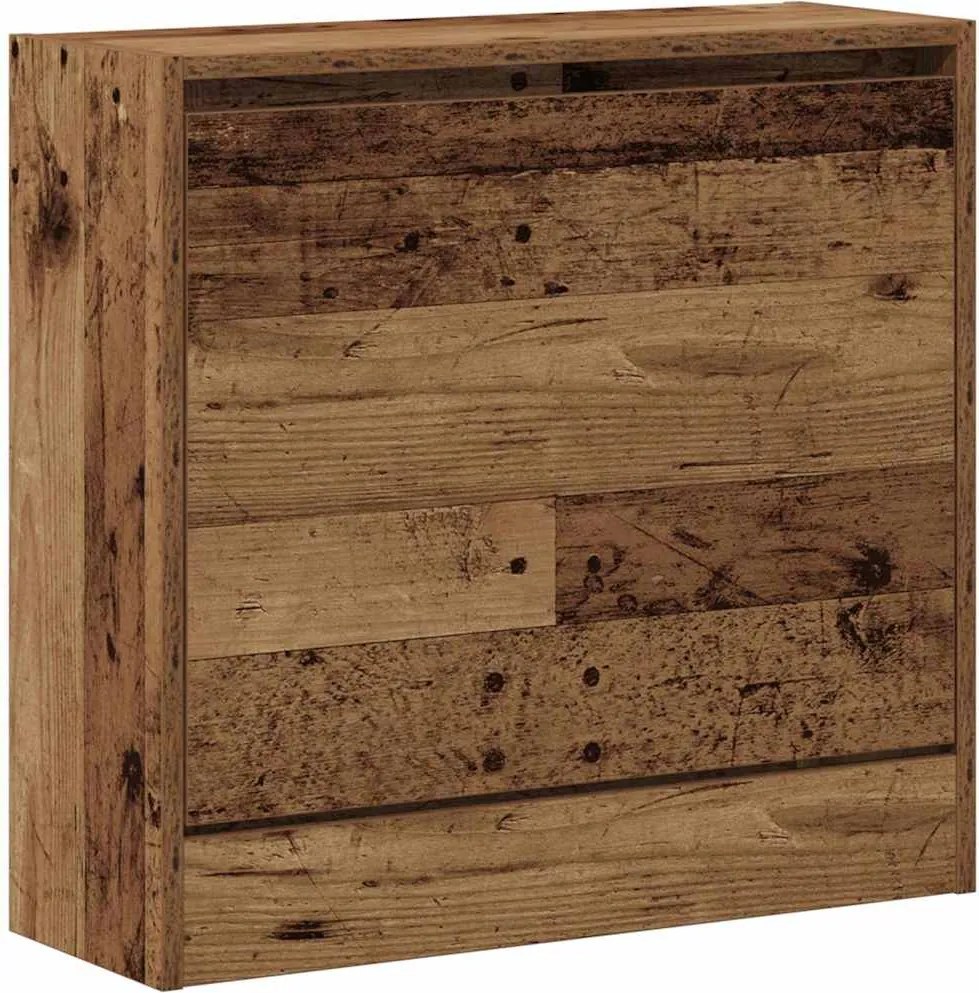 vidaXL Dulap pentru pantofi Lemn vechi 60 x 21 x 57 cm Lemn compozit