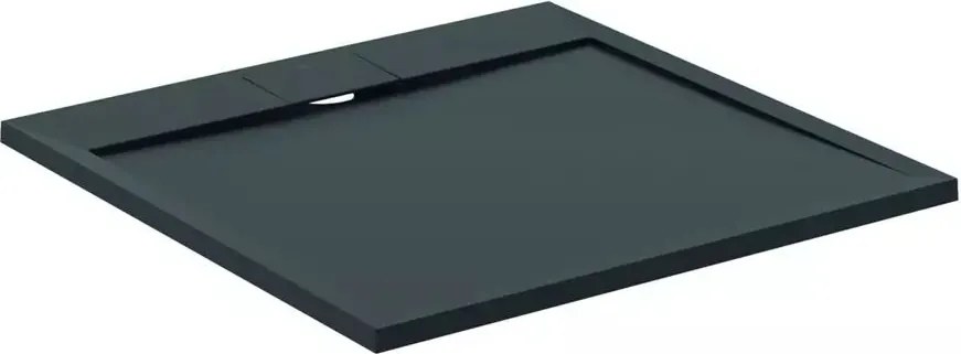 Cadita de dus patrata Ideal Standard i.life Ultra Flat S negru intens 90x90 cm