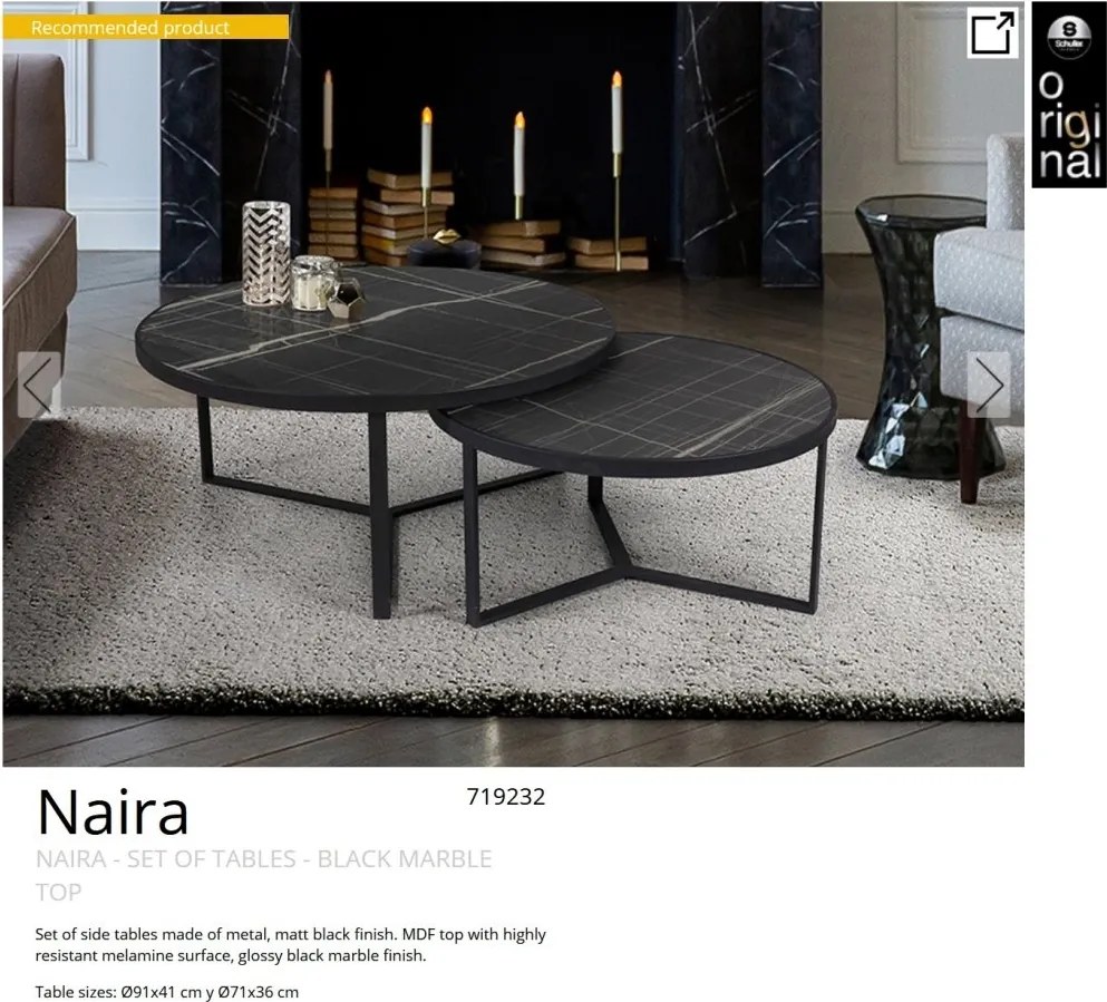 Set de 2 Masute de cafea design modern Naira