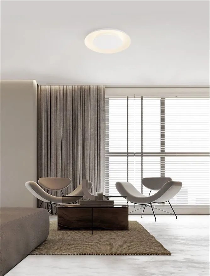 Plafoniera LED design modern EPOSI alba D-60cm