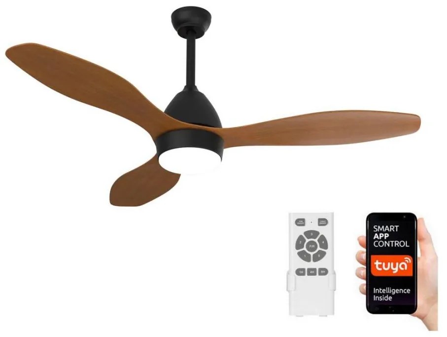 Ventilator LED de tavan Immax NEO 07141-B NEO LITE FRESCO LED/18W/230V Tuya Wi-Fi + telecomandă