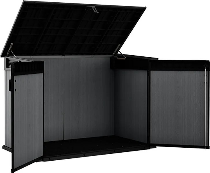 Ladă de grădină din plastic Cortina Mega gri