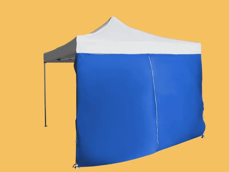 Perete lateral  4,5m cu ușă - hexagonal, Albastru