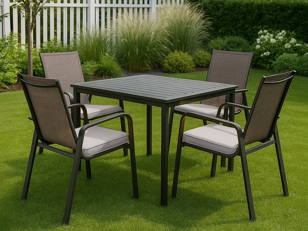 Perna de scaun pentru exterior VIREON 44x45 cm, crem