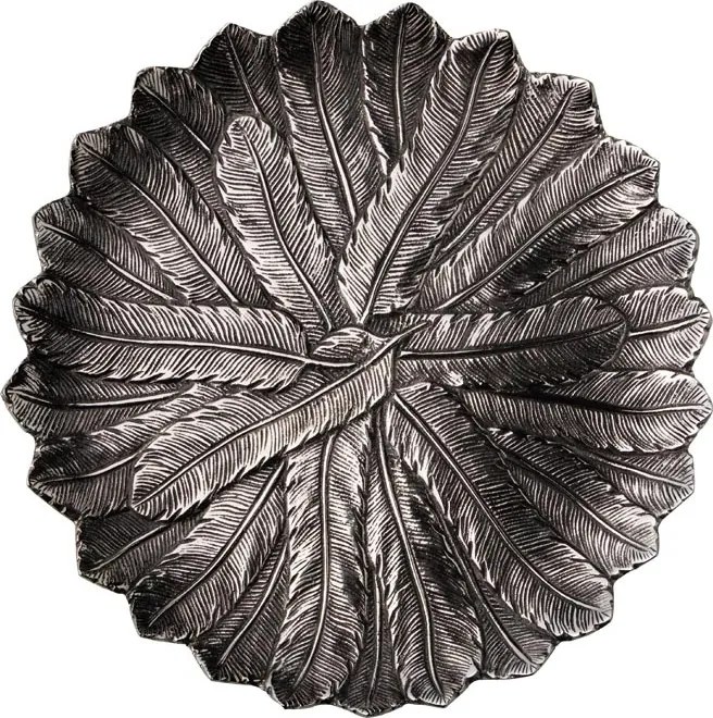 Tava servire, rotunda, din aluminiu, Feather