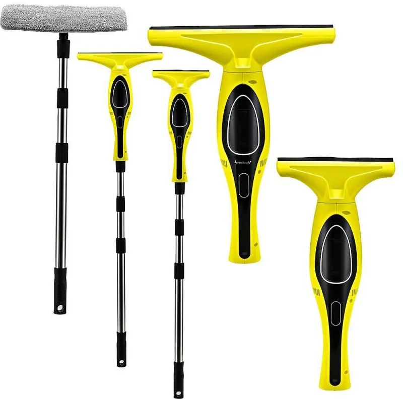 Aspirator de geamuri Attractive Luna 100 Pro, Baterie Li-ion 2AH, 50 ml, Autonomie pana la 30 min, Galben/Negru
