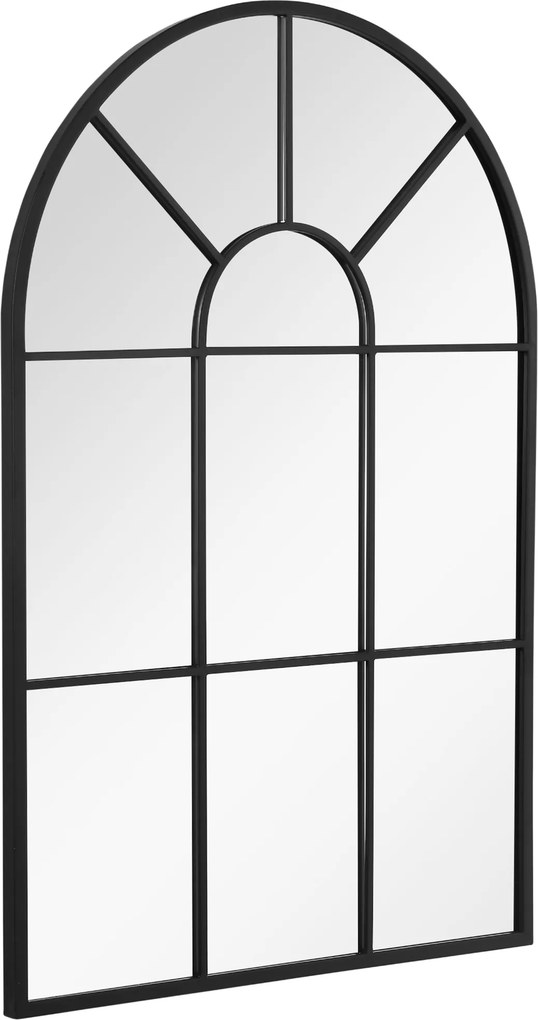 HOMCOM Oglindă Arcuită Modernă pentru Perete, 91x60 cm, Design Fereastră, Ideală pentru Living | Aosom Romania
