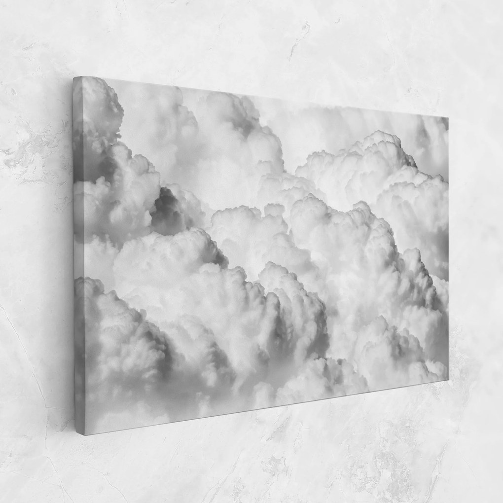 Tablou Canvas, 30x40cm, Dormitor si Living, Peisaje, Nori, Grey Cloudy Sky