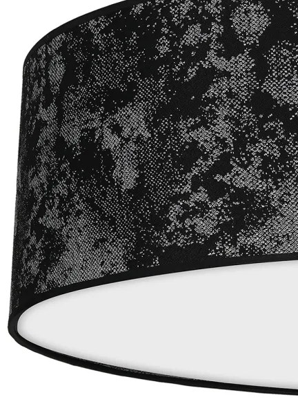 Plafonieră SATINO 3xE27/60W/230V neagră/gri