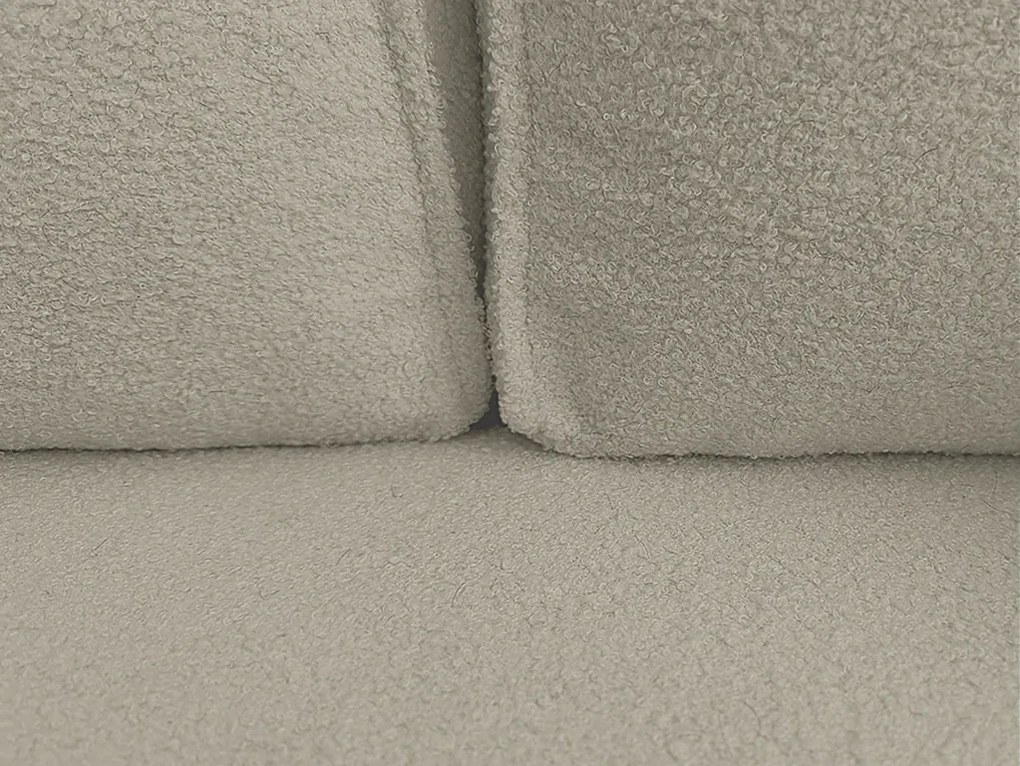 Canapea extensibila de colt SMART BOUCLE, gri-bej, reversibila, 232x143 cm