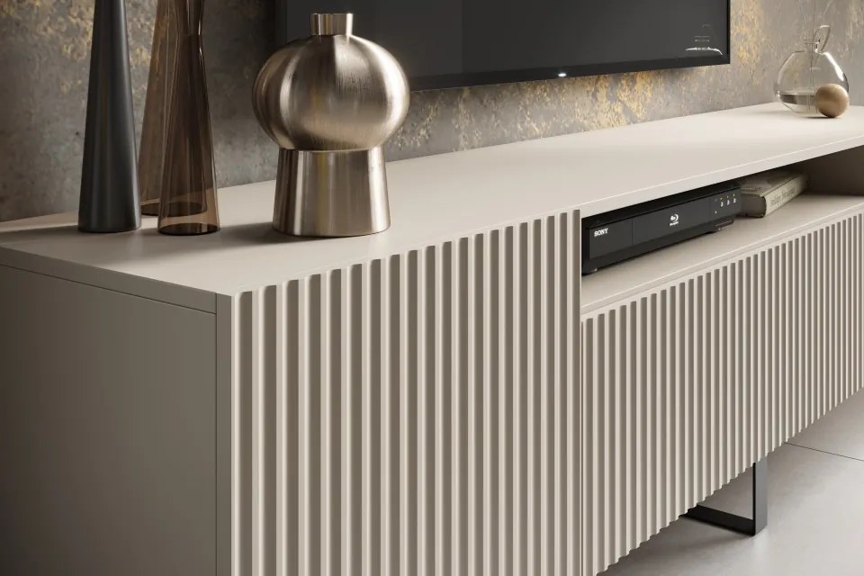Comodă TV NOEMI Stand – 200x41x53 cm – Cașmir