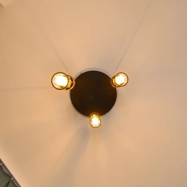 Lustră pe cablu MELODY 3xE27/15W/230V negru