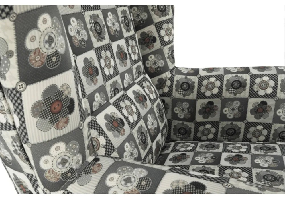 Fotoliu cu urechi Charlie patchwork N1. 788986