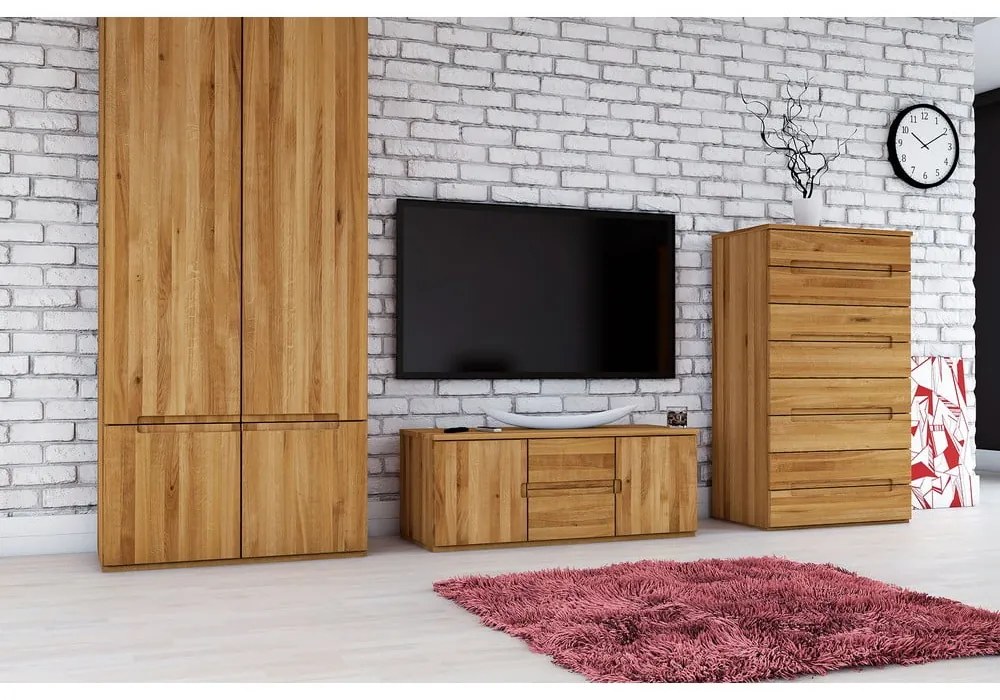 Dulap de stejar 90x206 cm Vento 2 - The Beds