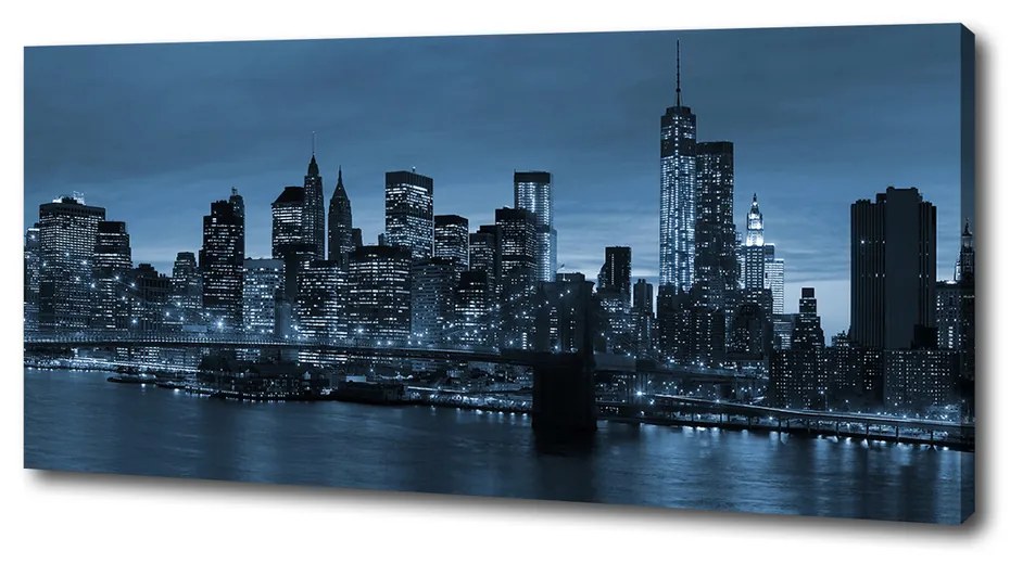 Tablou pe pânză canvas New york, pe timp de noapte