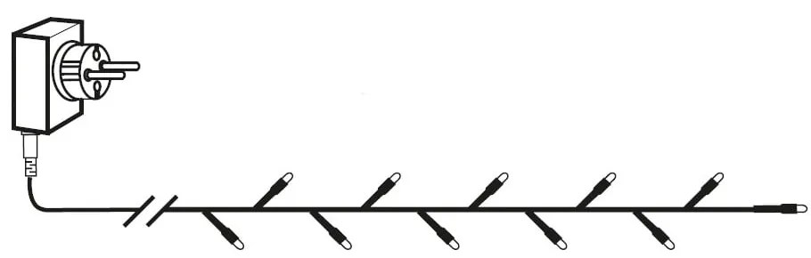 Șirag luminos cu LED-uri Star Trading, lungime 2,8 m