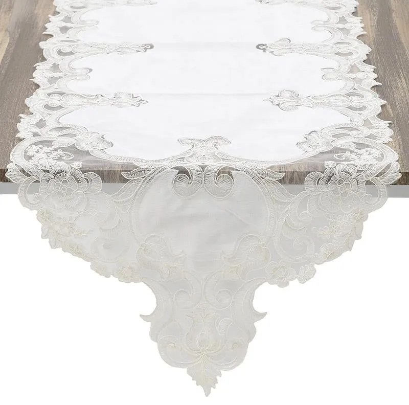 Napron dantela Ivory 40 cm x 140 cm