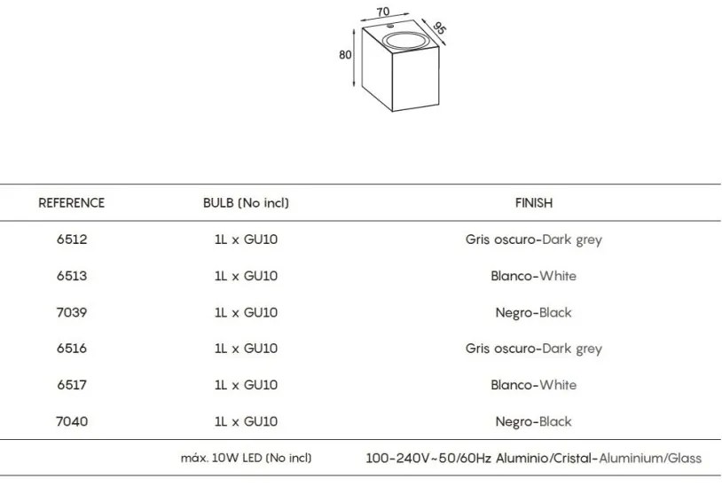 Aplica de perete iluminat exterior ambiental IP54 KANDANCHU alba