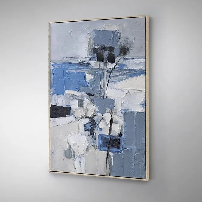 Tablou de perete pictura acrilica Paisaje azul 83x123cm