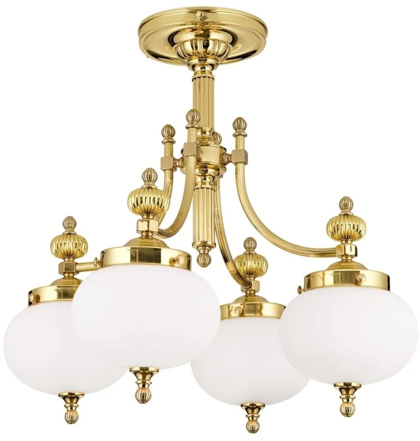 Lustra aplicata eleganta stil clasic Nostalgie 4L alama lucios/opal