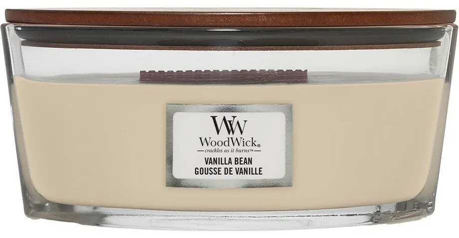 Lumânare parfumată WoodWick Vanilla Bean, 453 g