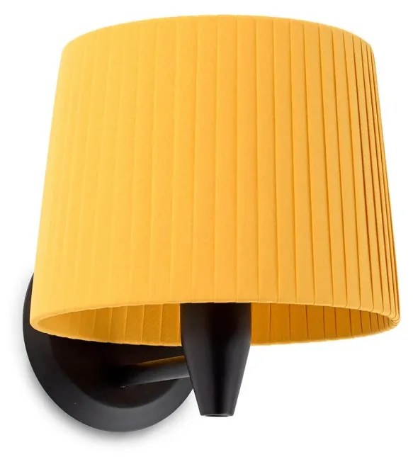 Aplica de perete moderna design elegant SAMBA mini negru/galben