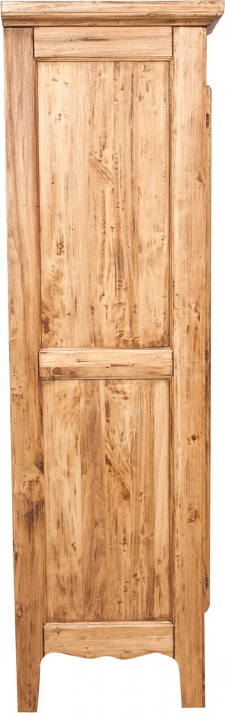 Dulap, L127 59 H204 cm, natur antic, lemn masiv