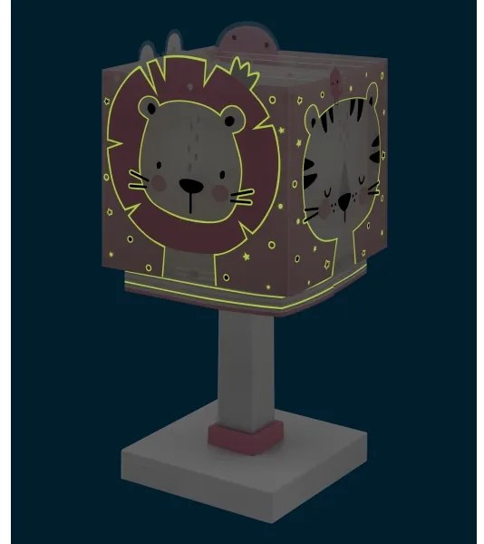 Dalber 63111NS - Lampă de veghe LED pentru copii BABY JUNGLE 1xG4/4W/230V, roz