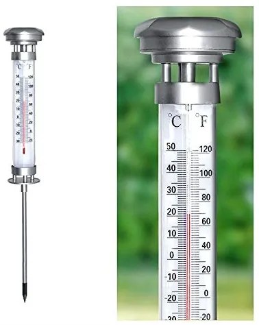 Grundig 89640 - Lampă solară LED cu termometru LED/1,2V 600 mAh IP44