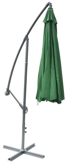Umbrelă de soare EXCLUSIVE lateral - verde 300cm