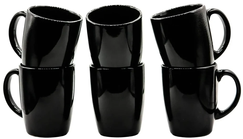 Set 6 cani negre 300 ml