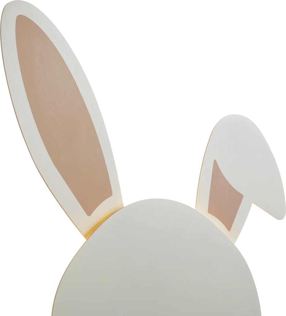 Lampă de perete pentru copii bej cu detalii, inclusiv LED, cu 3 trepte de intensitate luminoasă - Benny the Bunny