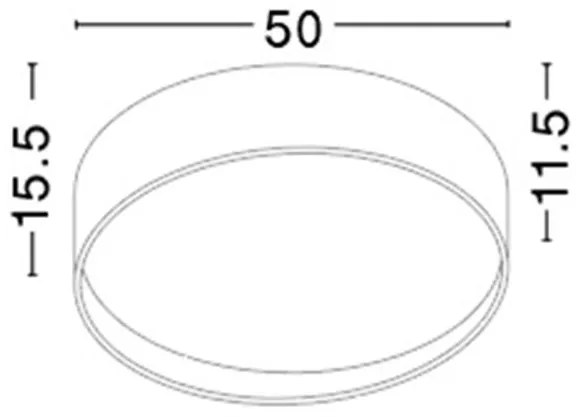Plafoniera LED moderna Fano 50cm NVL-71045002