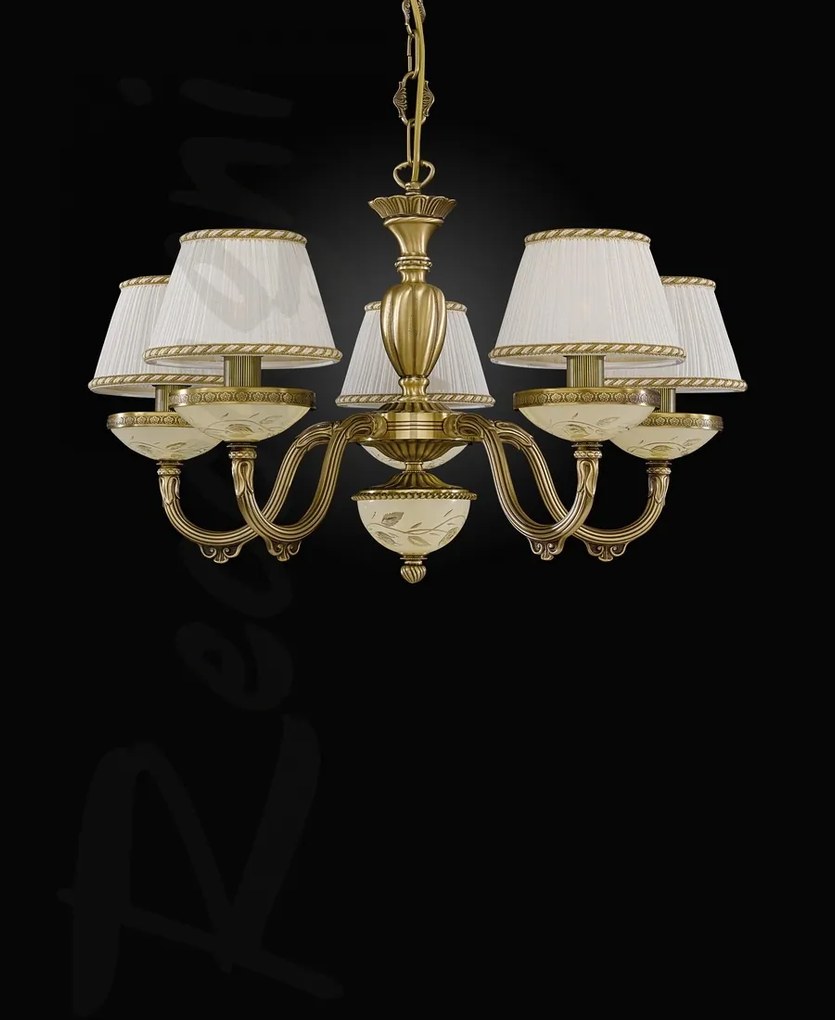 Candelabru din alama 5 brate design italian 6422
