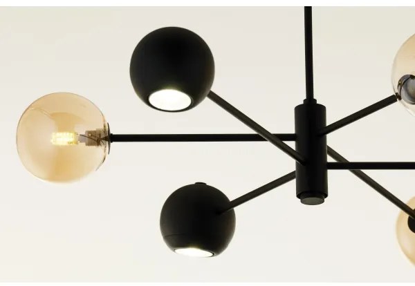 Lustră pe tijă Jupiter 1993 MOKA 3xGU10/10W/230V + 3xG9/10W/230V negru/bej