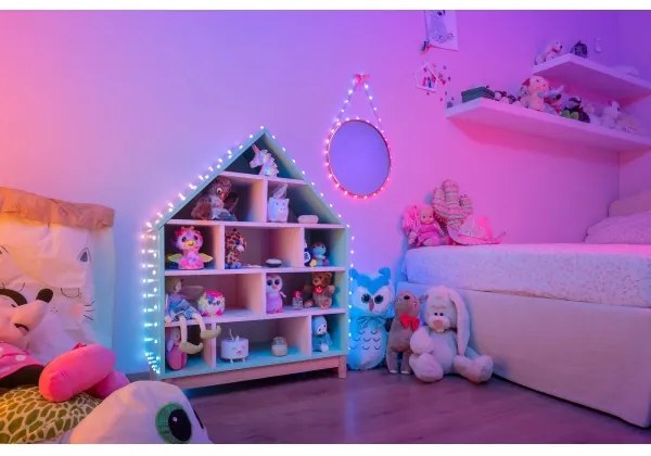 Instalație LED RGB dimabilă de Crăciun 200xLED 14 m USB Wi-Fi Twinkly TWKH200RGB-G