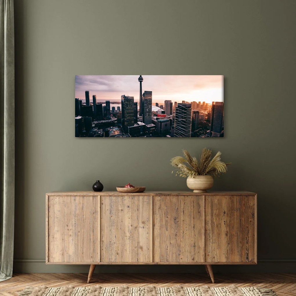 Tablou - Cntru orașului (120x50 cm)