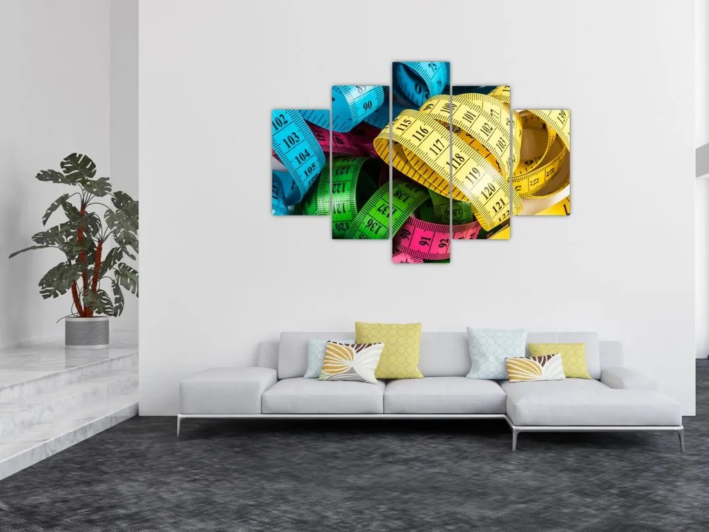 Tablou cu metri colorați (150x105 cm)