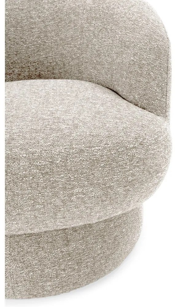 Fotoliu bej pivotant Dali – MOME