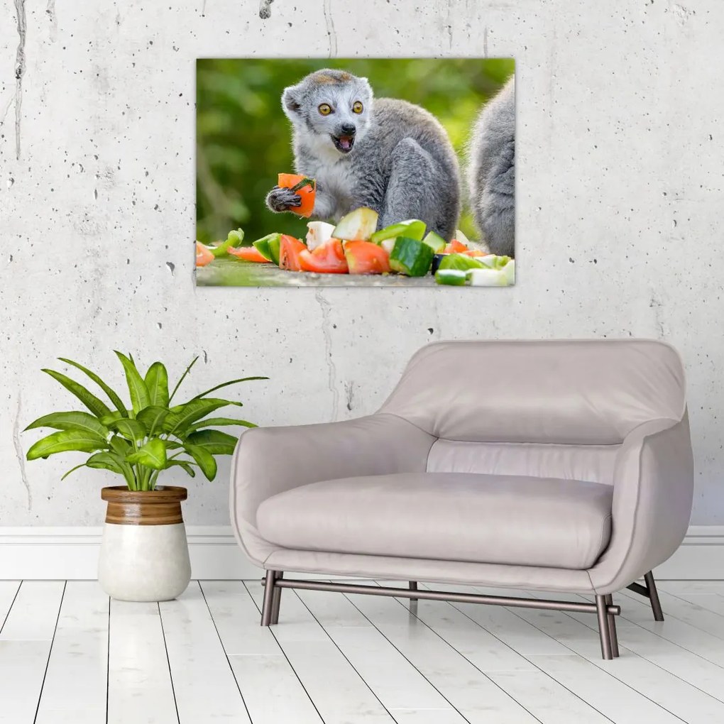 Tablou cu lemur (70x50 cm), în 40 de alte dimensiuni noi