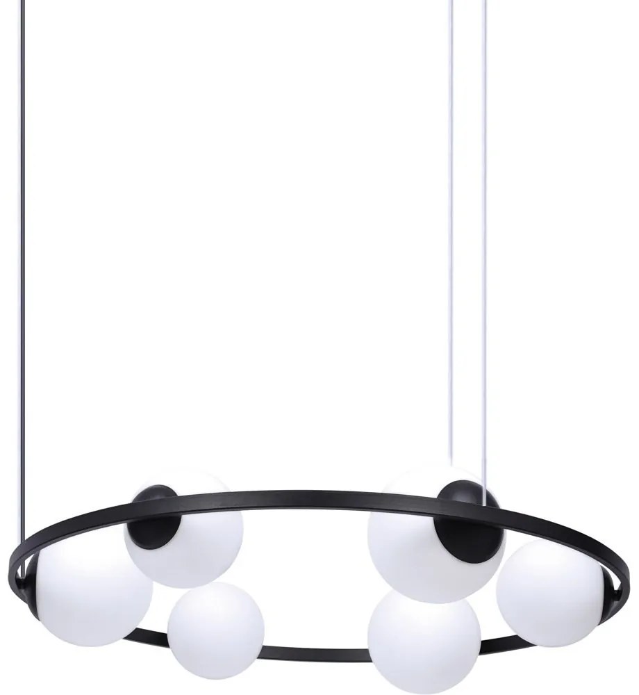 Lustra suspendata cu 6 surse de lumina ORBIT
