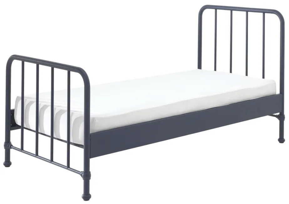Set BRONXX format din Pat copiiul albastru (90x200cm) și NOPTIERA camera copiialbastră asortată.