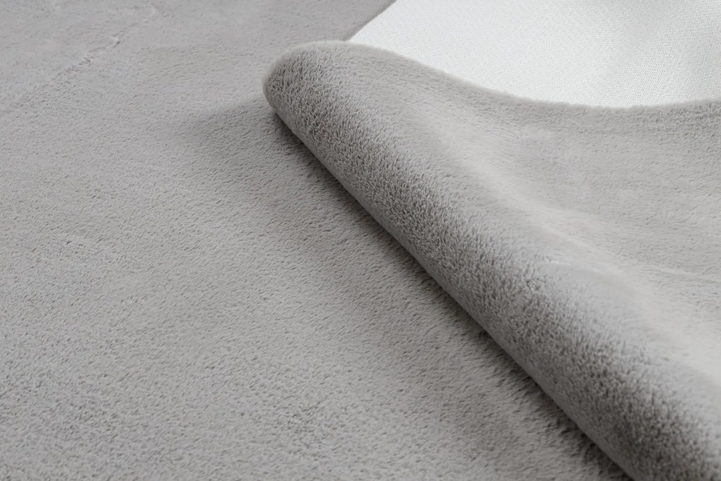 Covor modern de spălat POSH shaggy gri, antiderapant, gros