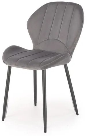 Set 4 scaune K538 velvet gri