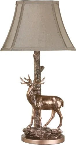 Där Lighting GUL5545-X - Lampă de masă GULLIVER 1xE27/60W/230V bej/bronz
