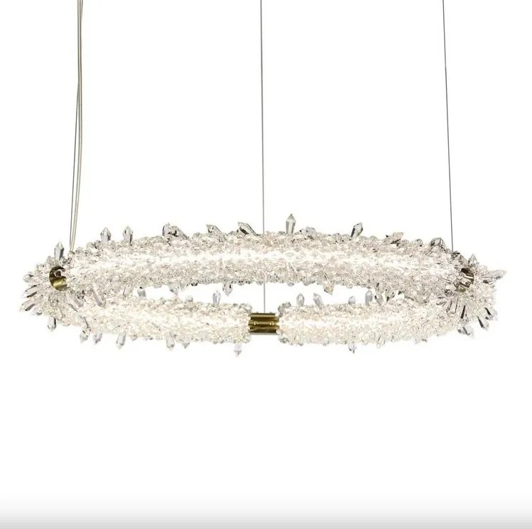 Lustra LED LUX moderna design circular D65 GLACEE 01