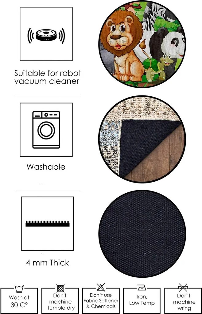 Covor, Woopamuk018, 80x300 cm, Gri