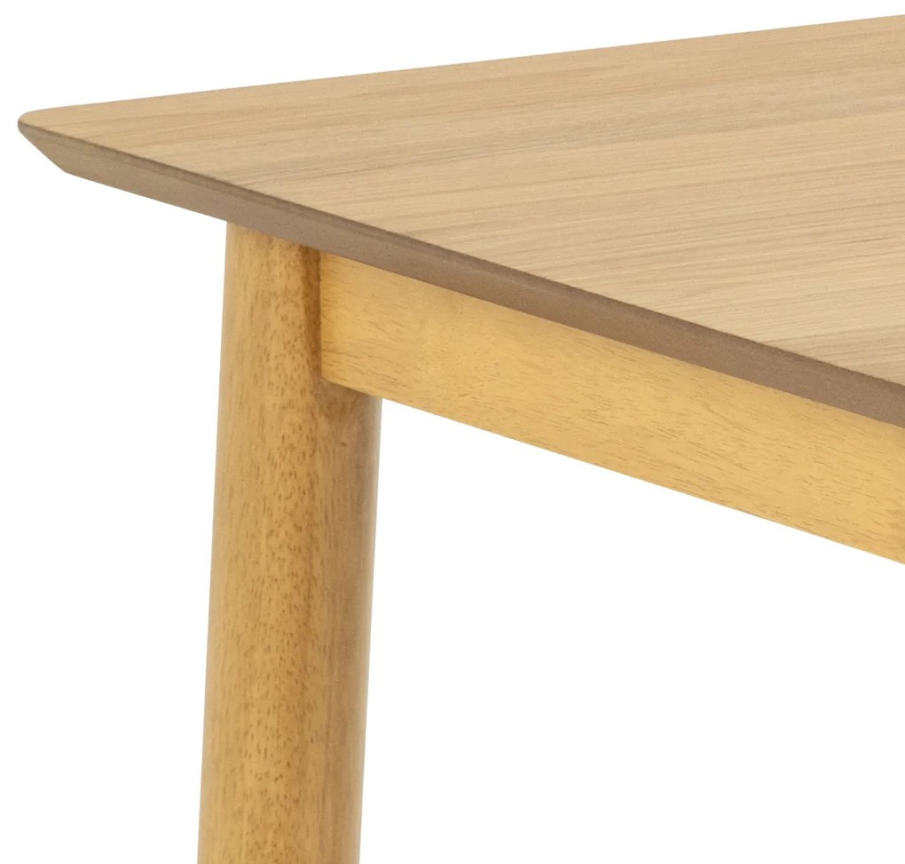 MAZZONI EXPORT ZARION Stejar natural - MASĂ DE BUCĂTĂRIE 120 cm DE LEMN FURNIR